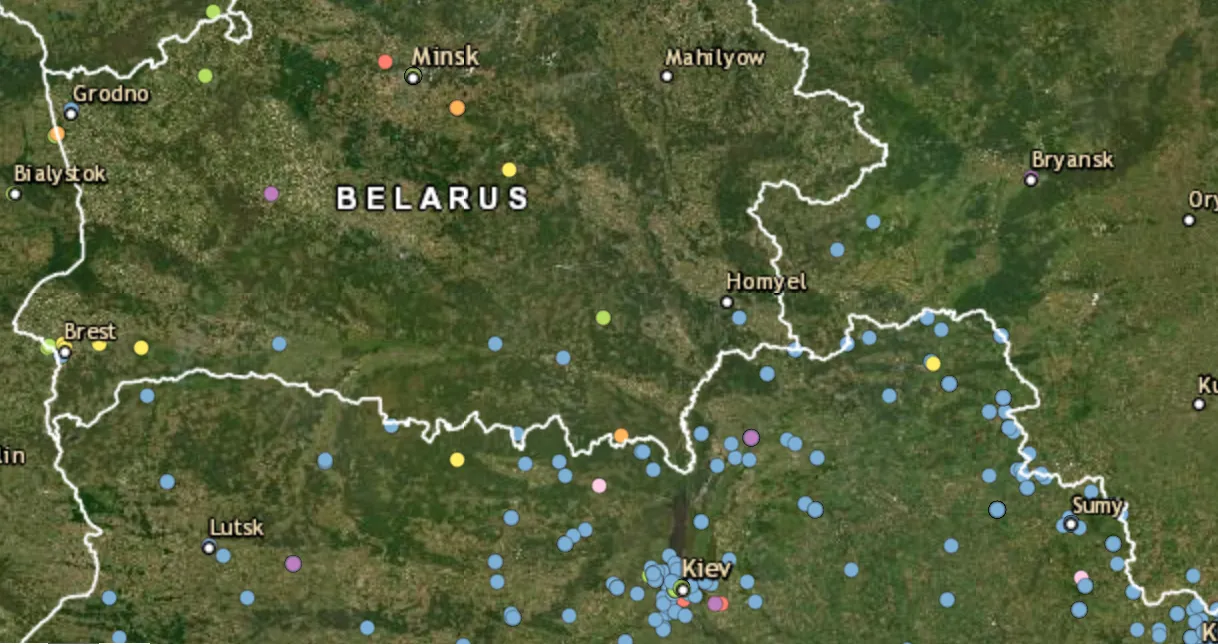 Airstrike launched from Belarus