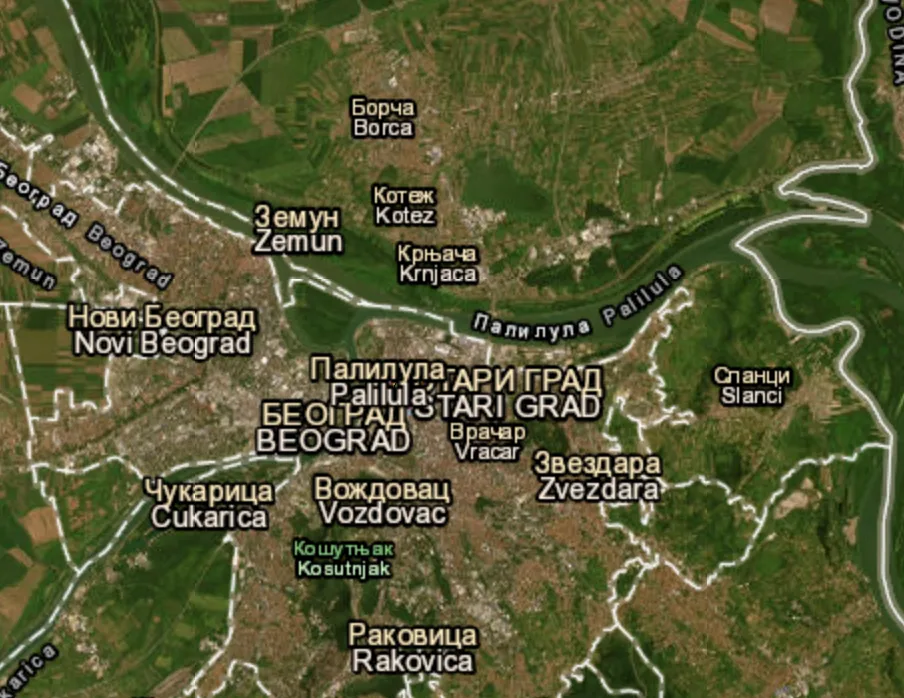 Protests reported in Belgrade