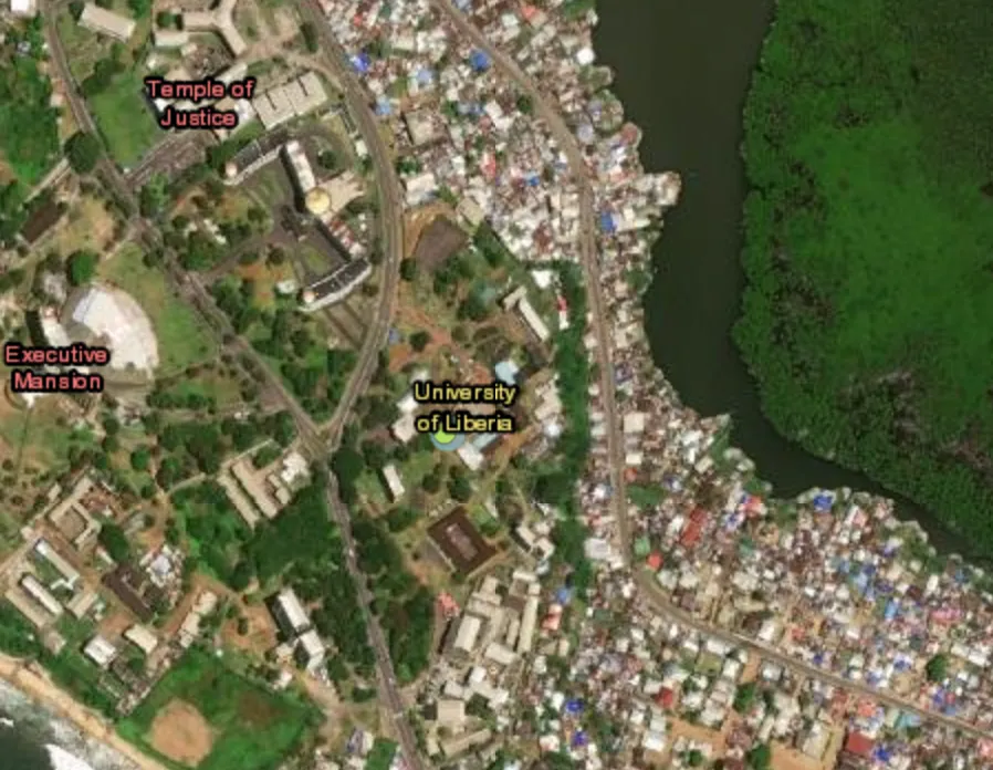 Protest reported near the University of Liberia