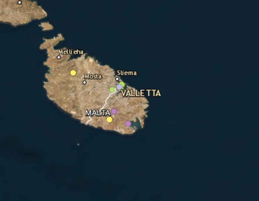 Small plane crashes at the Malta International Airport
