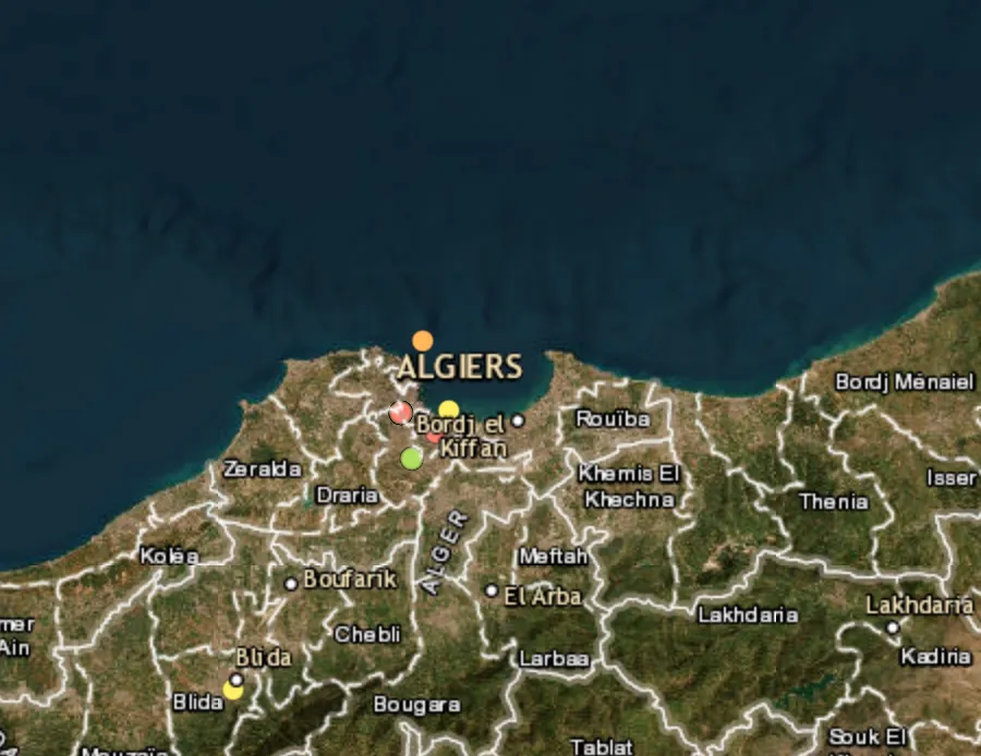 Military helicopter crashes in Algeria