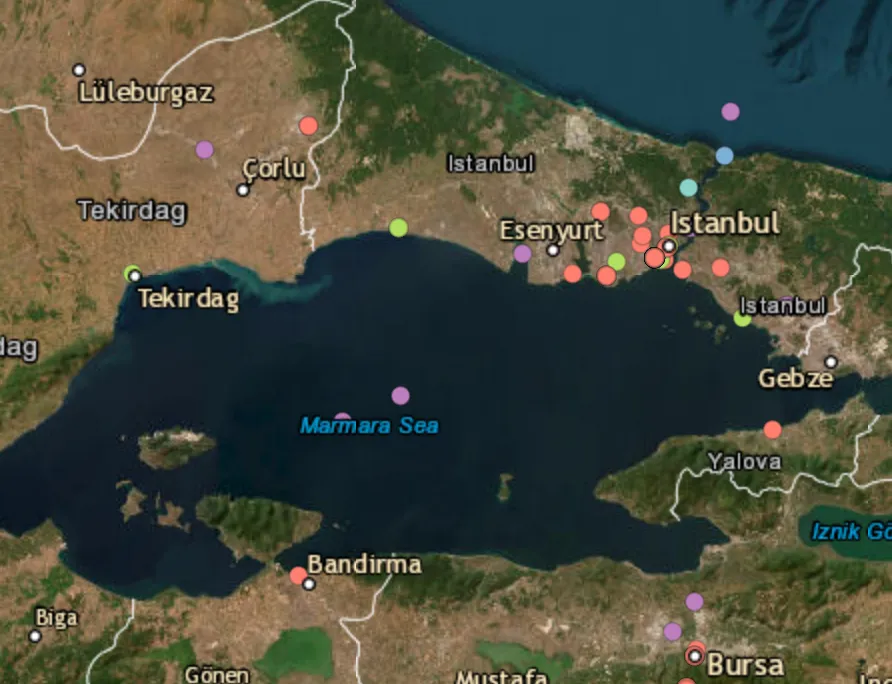Cargo Ship Sinks in Sea of Marmara