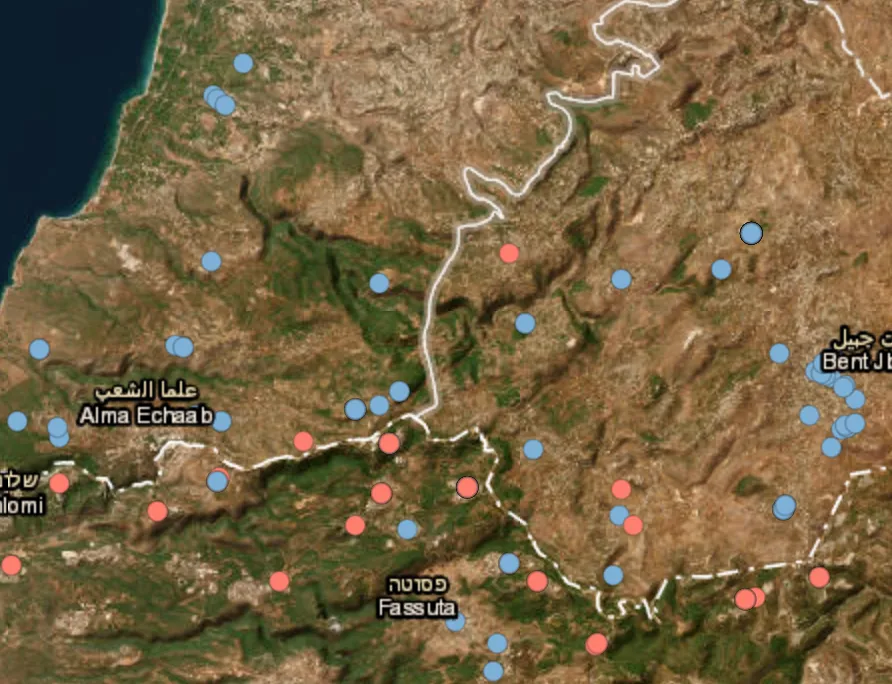 Hezbollah positions struck in southern Lebanon