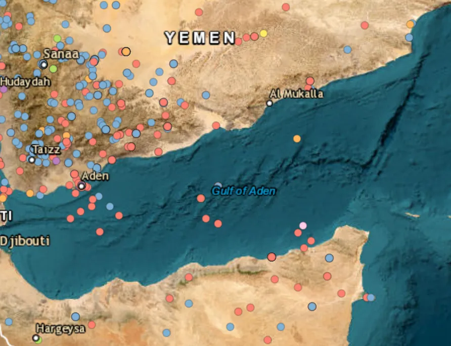 Houthis target an oil tanker in the Gulf of Aden