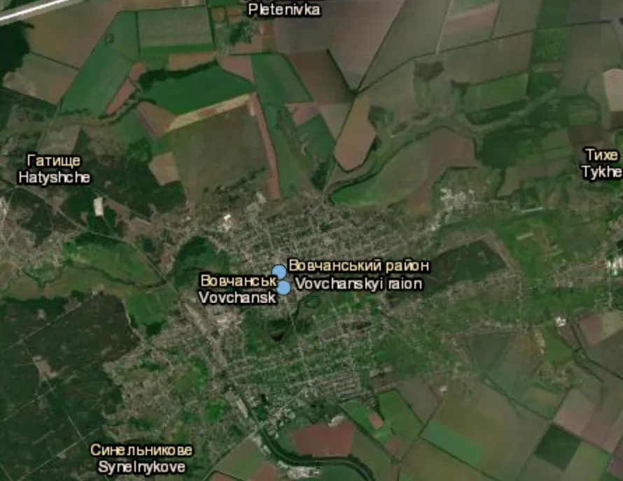 Russian forces shell Vovchansk