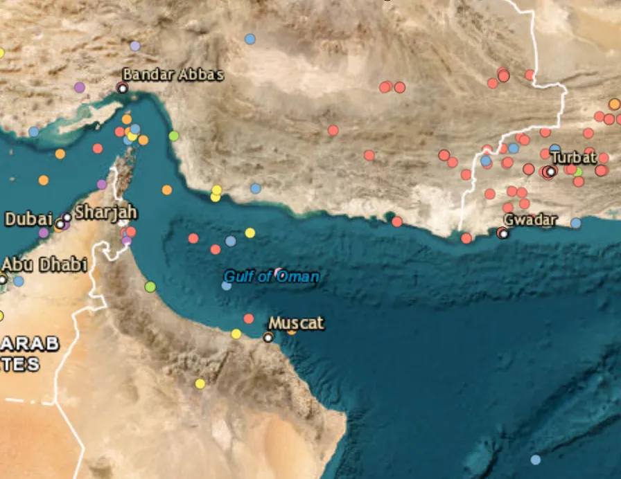 China, Iran, and Russia kick off an exercise in the Gulf of Oman