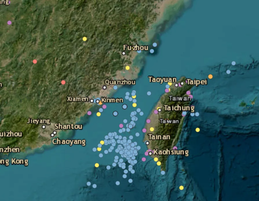14 Chinese military aircraft and six naval vessels tracked around Taiwan