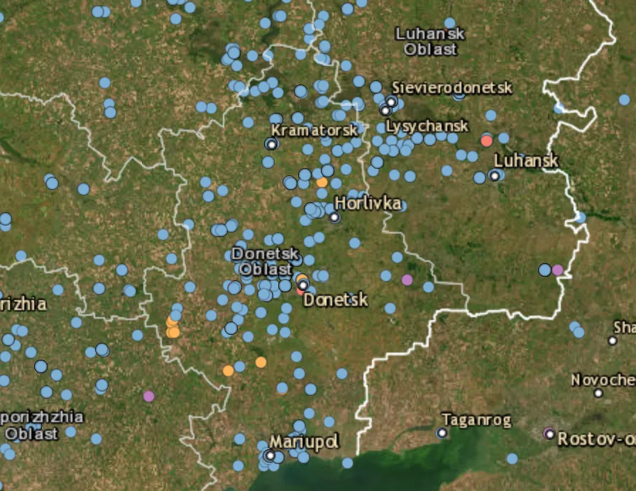 Russian shelling hits the Donetsk region