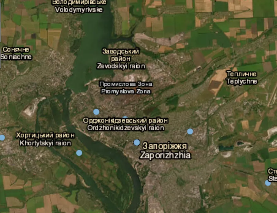 Russian forces attack Zaporizhzhia