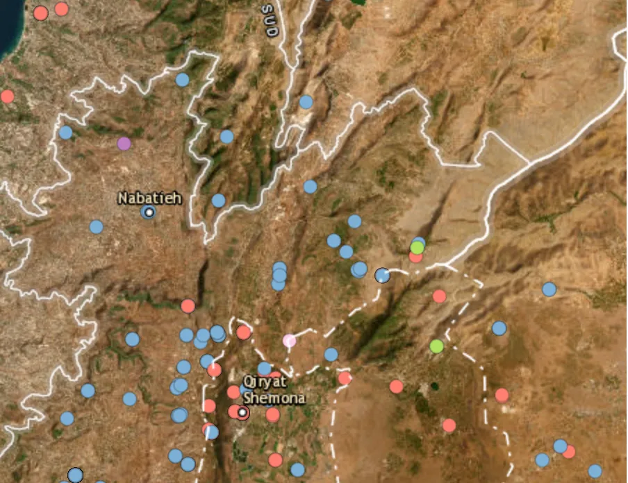 Several communities in Lebanon were hit by Israeli strikes
