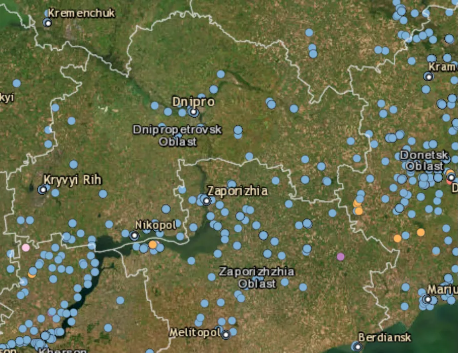 Zaporizhzhia region attacked hundreds of times
