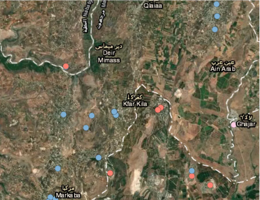 Airstrikes hit Kafr Kila and Maroun al-Ras