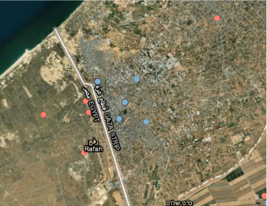 Fighting reported near the Rafah crossing