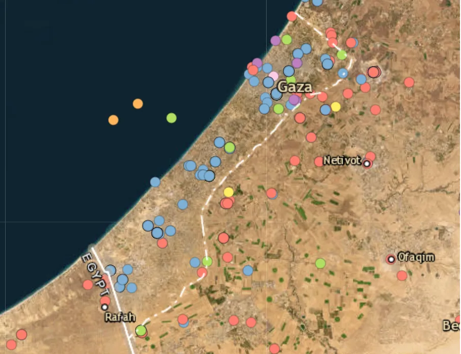 Israeli airstrikes hit the Gaza Strip