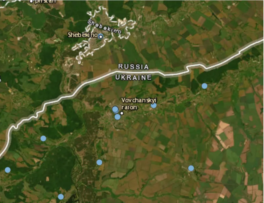 Russian forces try to break through defenses in the Vovchansk area