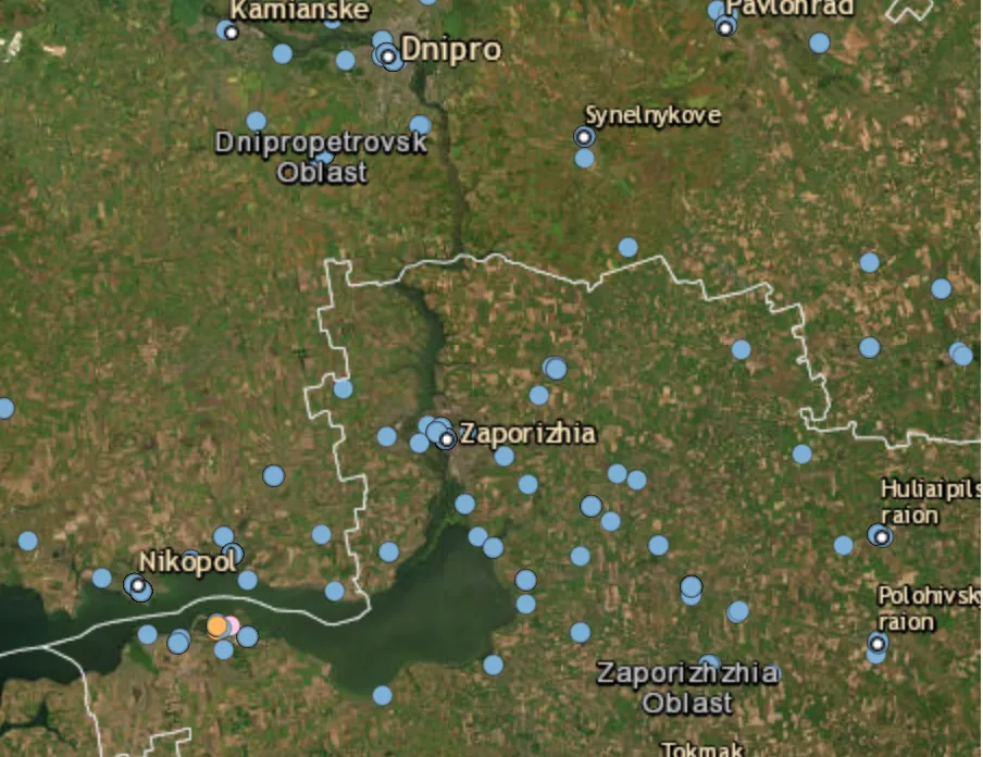 Zaporizhzhia region hit by Russian shelling