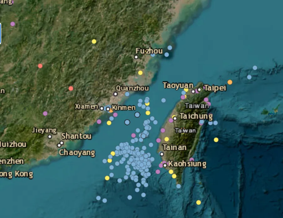 11 Chinese military aircraft and eight naval vessels tracked around Taiwan