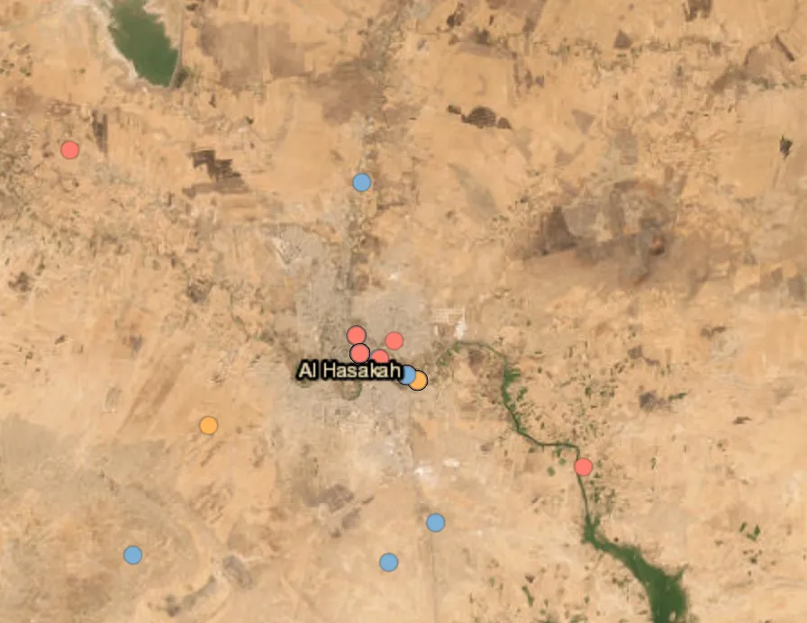 Explosive Military Drills in Al-Hasakah