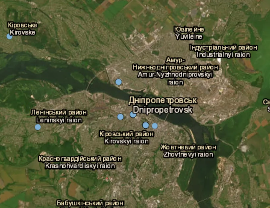 Russian forces attack Dnipro