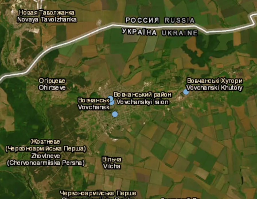 Vovchansk attacked by Russian forces