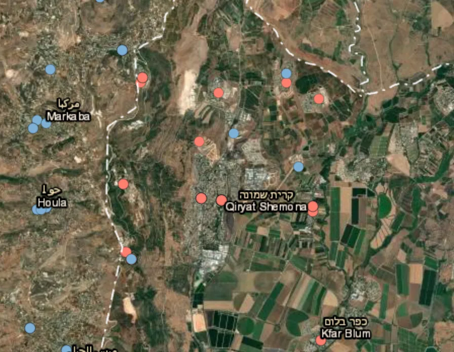 Rockets cause fire near Kiryat Shmona